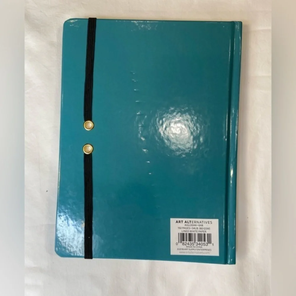 Gold leaf journal, diary, lined paper,‎ 6x9
